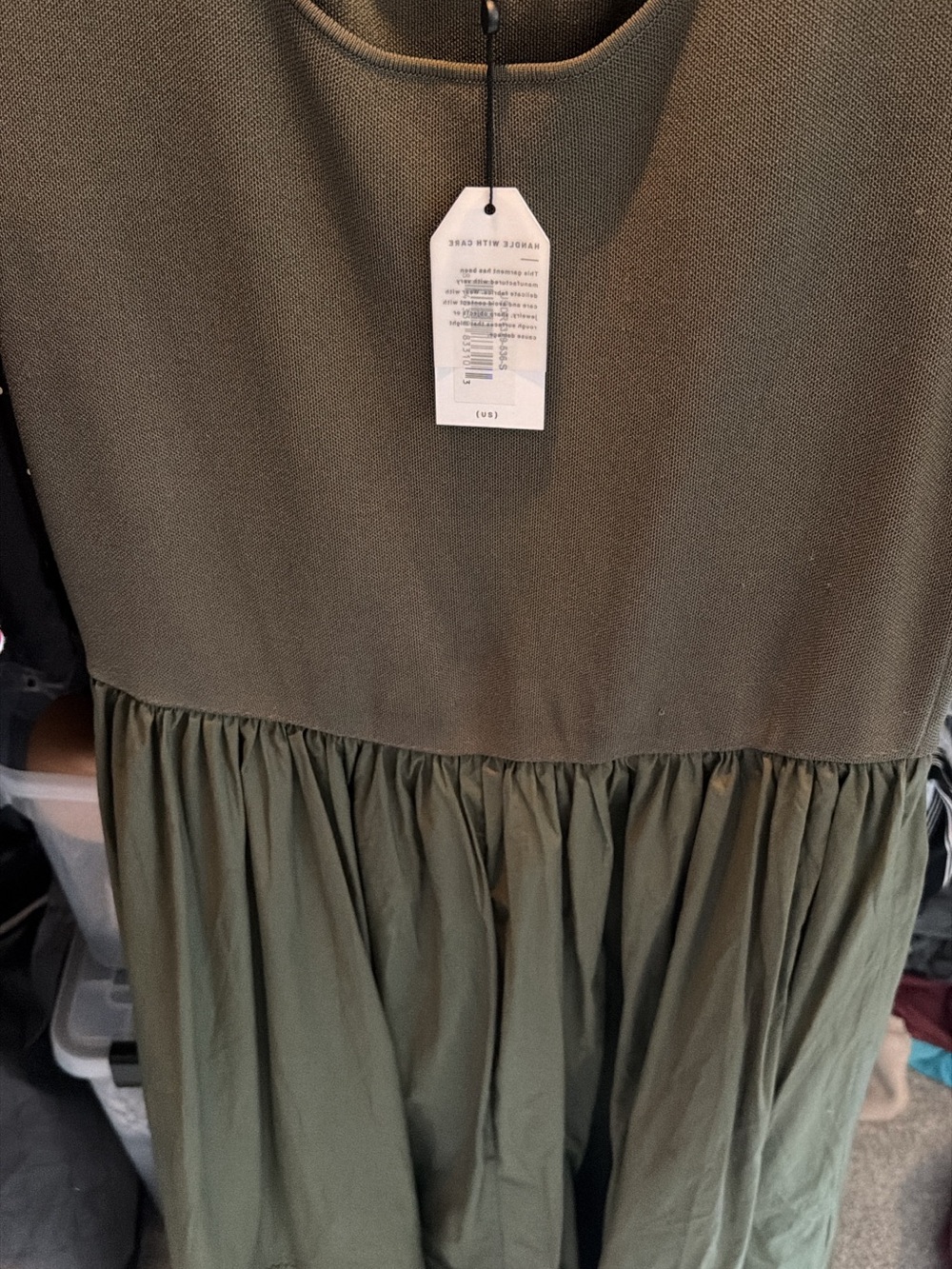 Universal Standard Olive Green Midi Dress